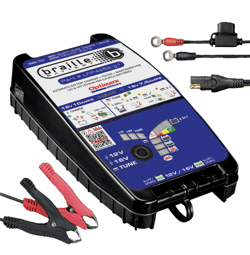 TM-661 Braille 12V 9.5A/16V 7.5A Lithium Battery Charger and Maintainer