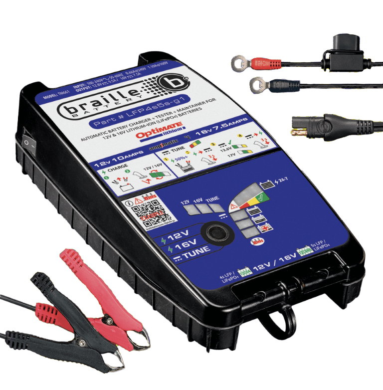 TM-661 Braille 12V 9.5A/16V 7.5A Lithium Battery Charger and Maintainer