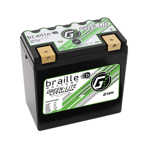 Braille G14H Lithium GreenLite High Capacity 12v Battery